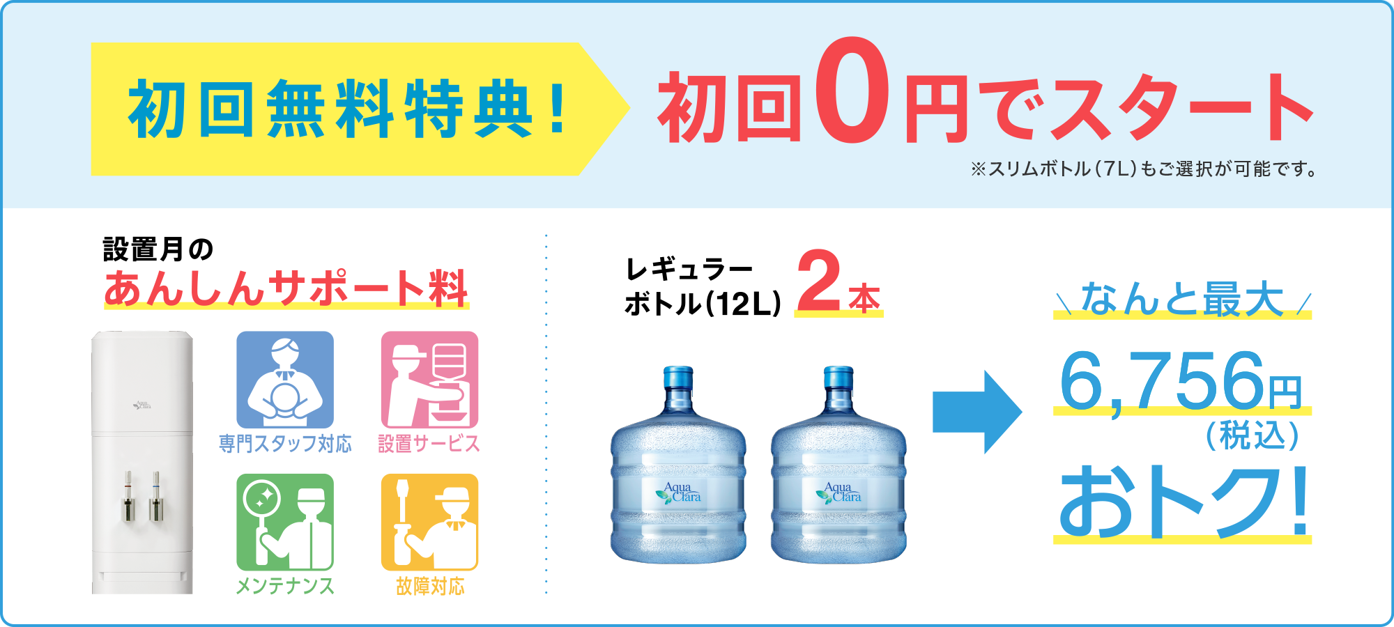 初回無料特典！初回0円でスタート！