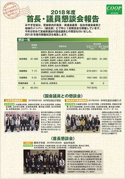 2018年度 首長・議員懇談会報告