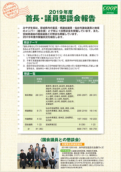 2019年度 首長・議員懇談会報告