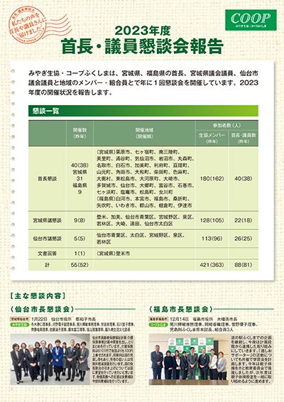 2022年度 首長・議員懇談会報告