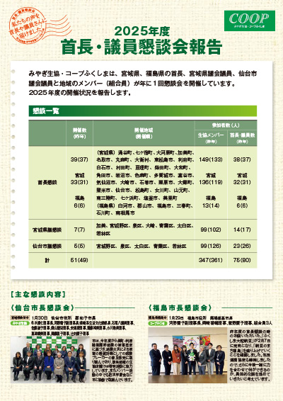 2022年度 首長・議員懇談会報告