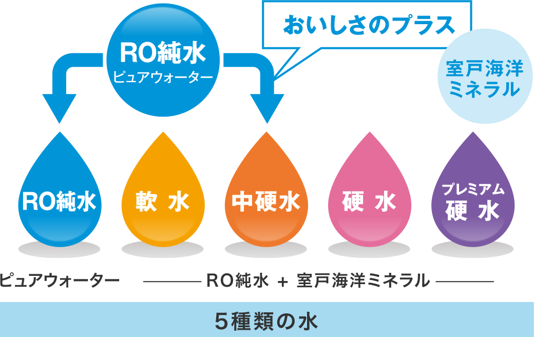 5種類の水